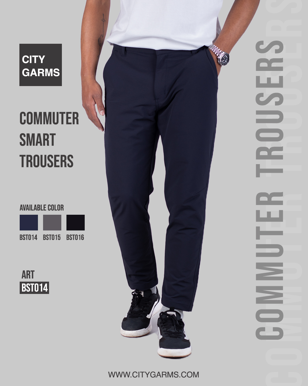 Commuter Smart Trousers| Citygarms